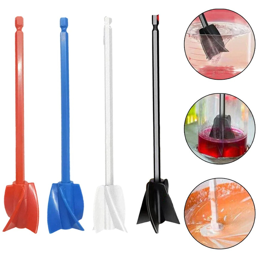 1pc Epoxy Resin Mixer Paddle Drill Attachment Stirrer Drill Chuck – NEW