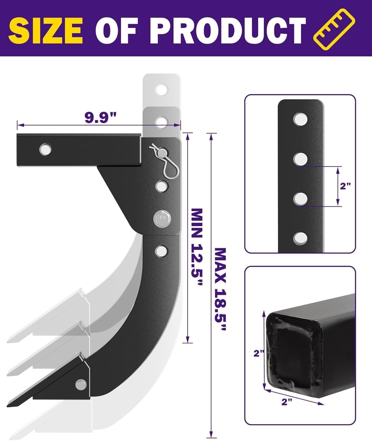 Arado de zanjas ajustable de 16″ actualizado con 2 dientes reemplazables US NEW