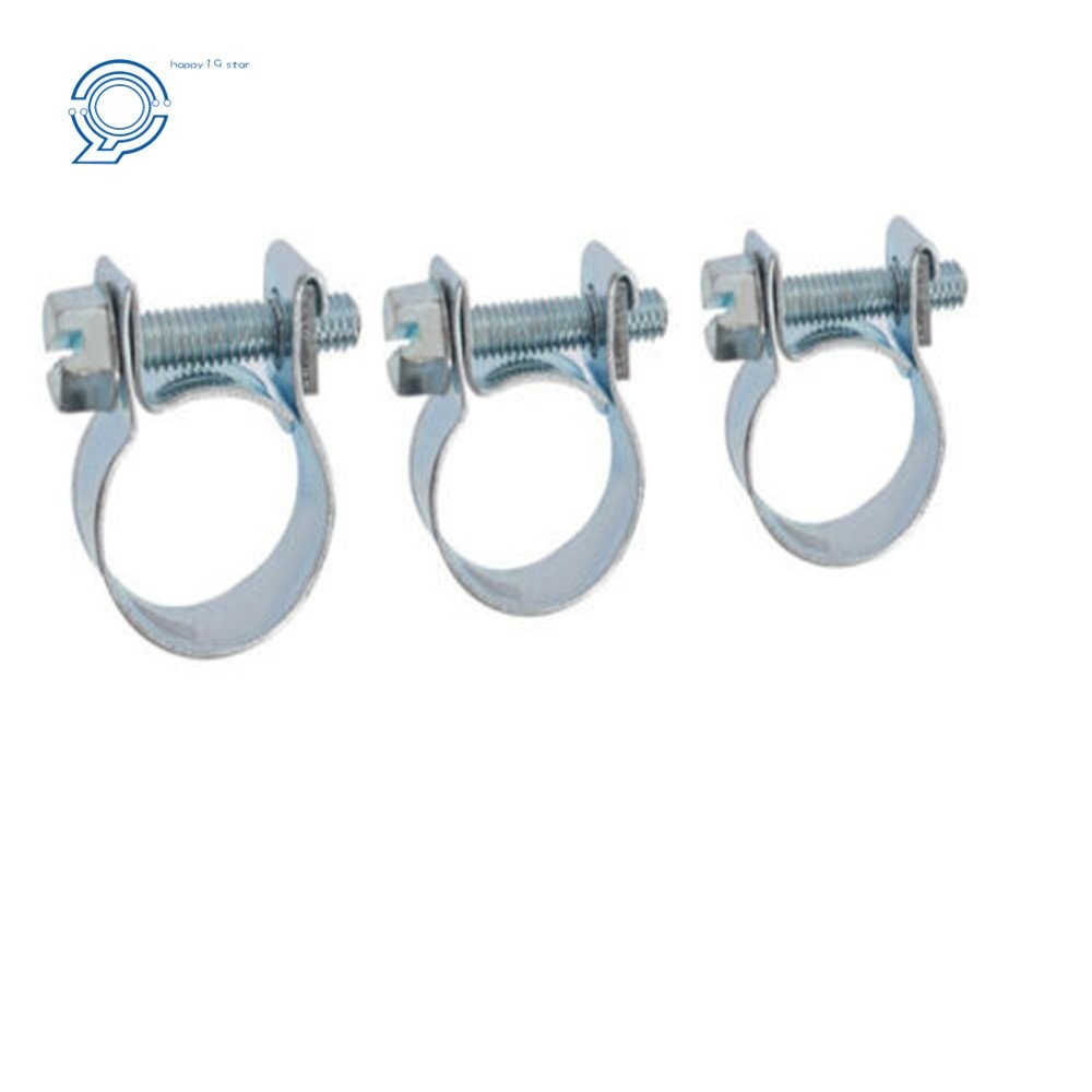 High Quality 1/4 Inch Fuel Injection Hose Clamp / Auto Fuel Clamps 30 Pack