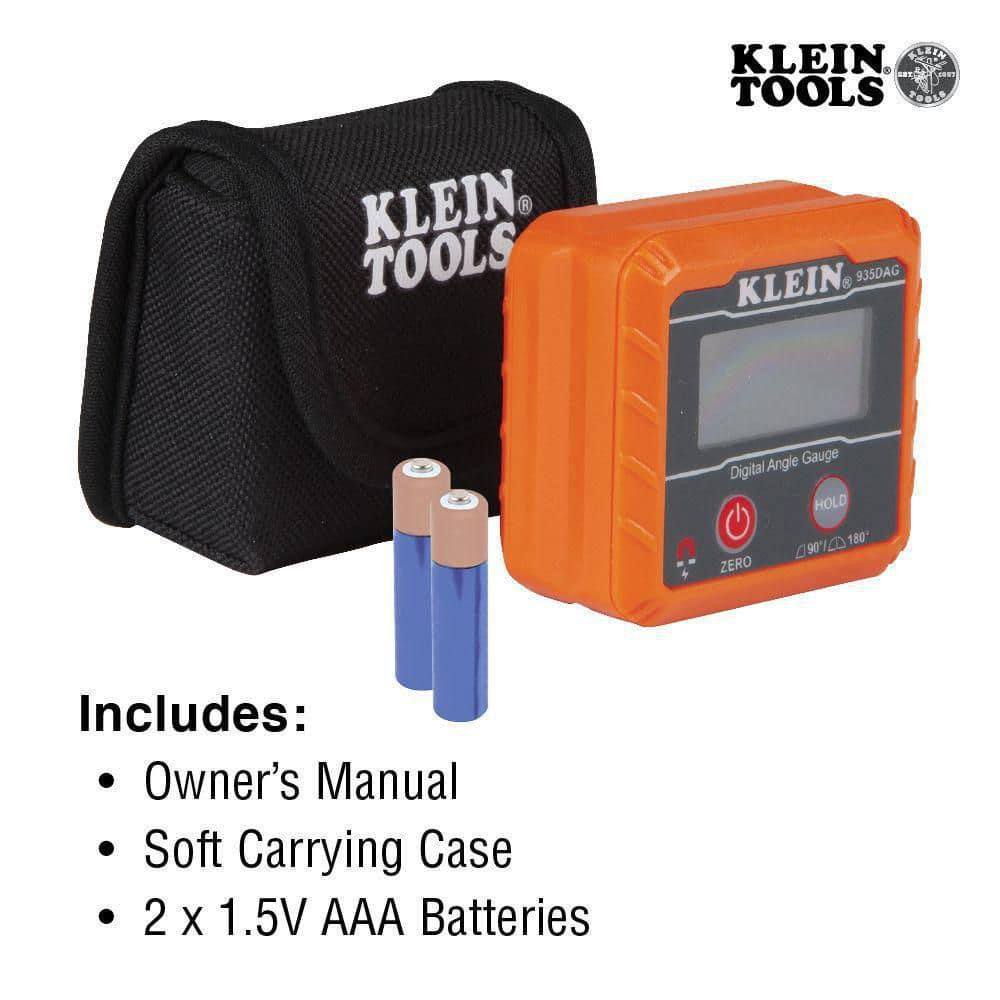 Klein Tools Digital Angle Finder Gauge and Digital Leveler Water/Dust Resistant