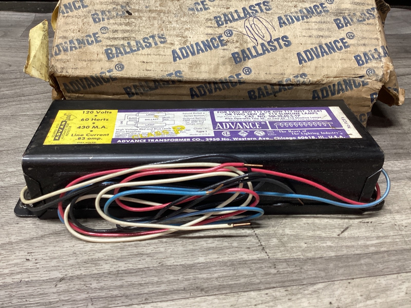 Advance Ballast SM-2E40-S-TP, Class P High Power Ballast #121A166PR2