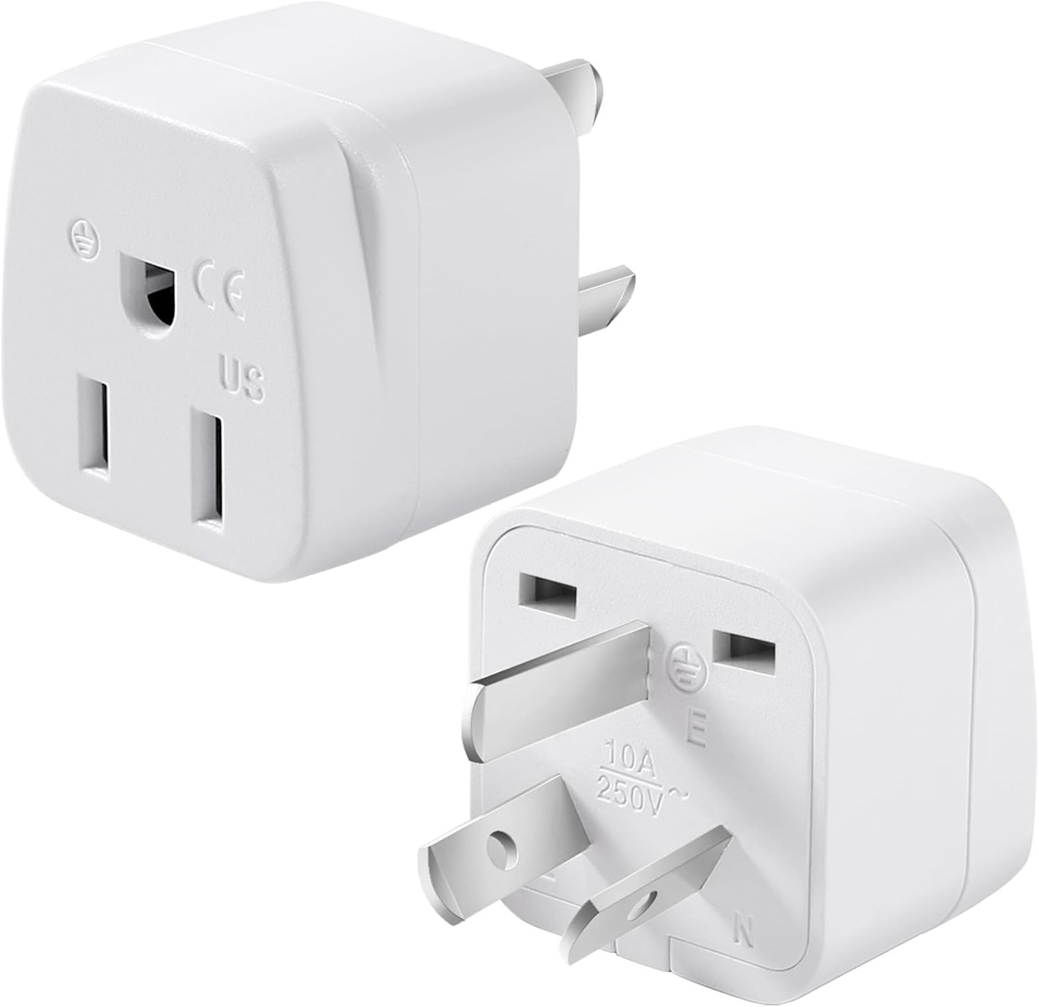 2 Pack US to Australia/New Zealand Plug Adapter, Type I Travel Power Adapter wit