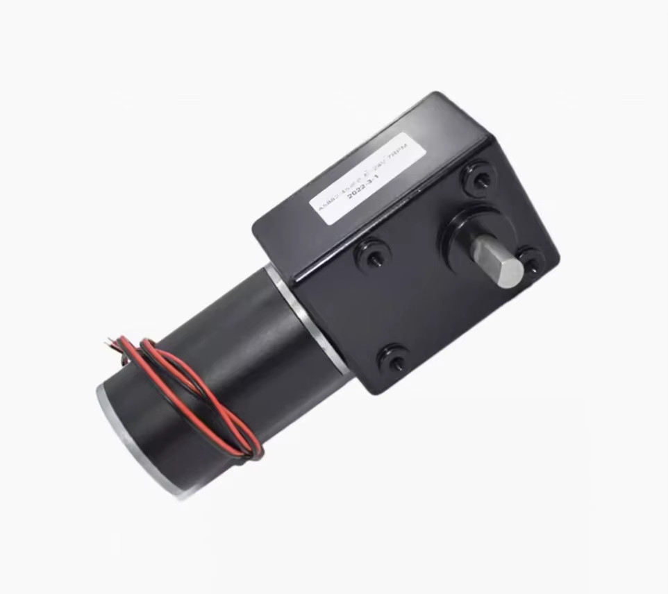 DC12V 24V Strong Torque Metal Turbo Worm Gearbox 250kg.cm Self-Lock Gear motor
