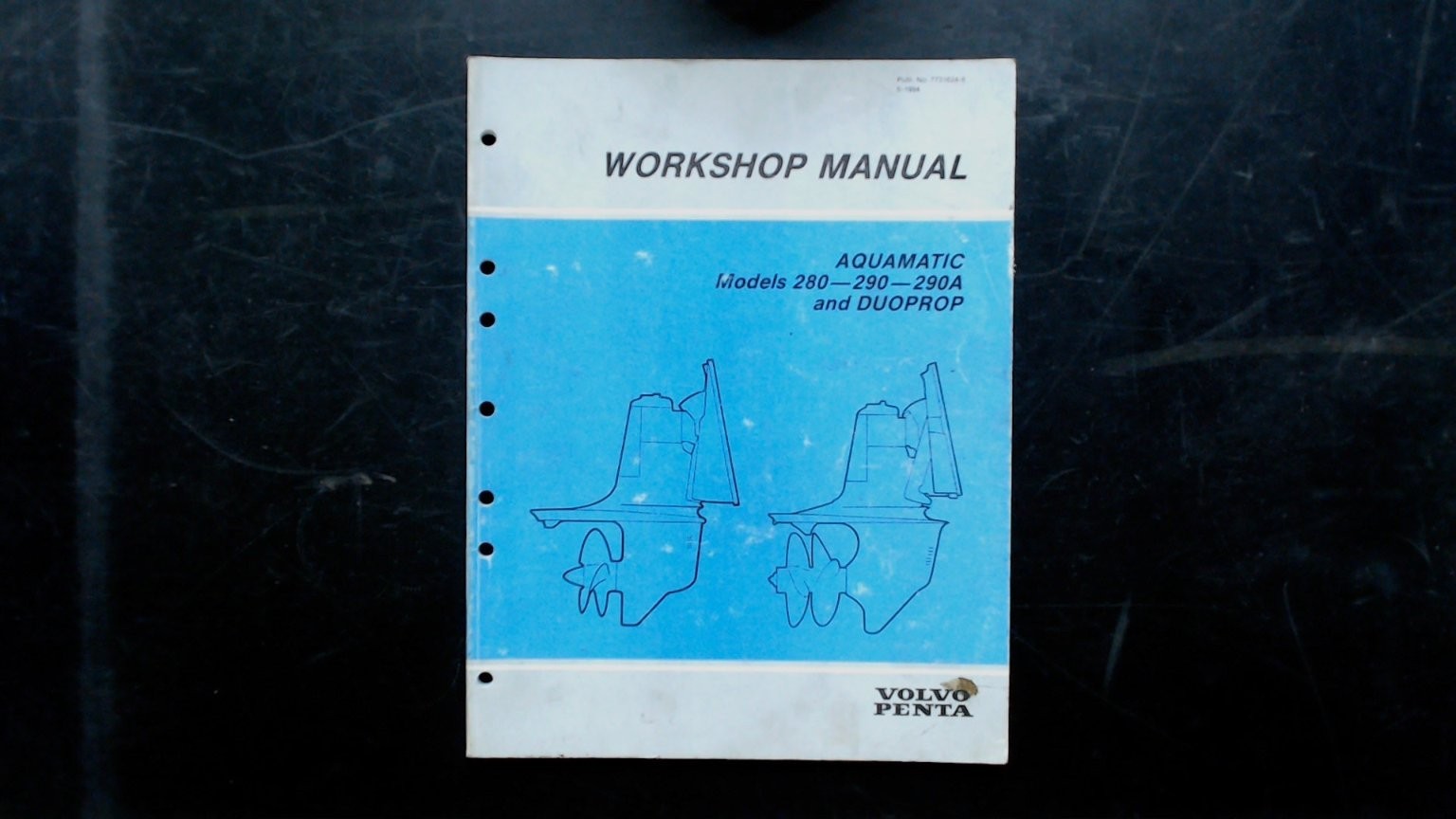 Volvo Penta Aquamatic 280 290 290A Duoprop Workshop Manual 1978