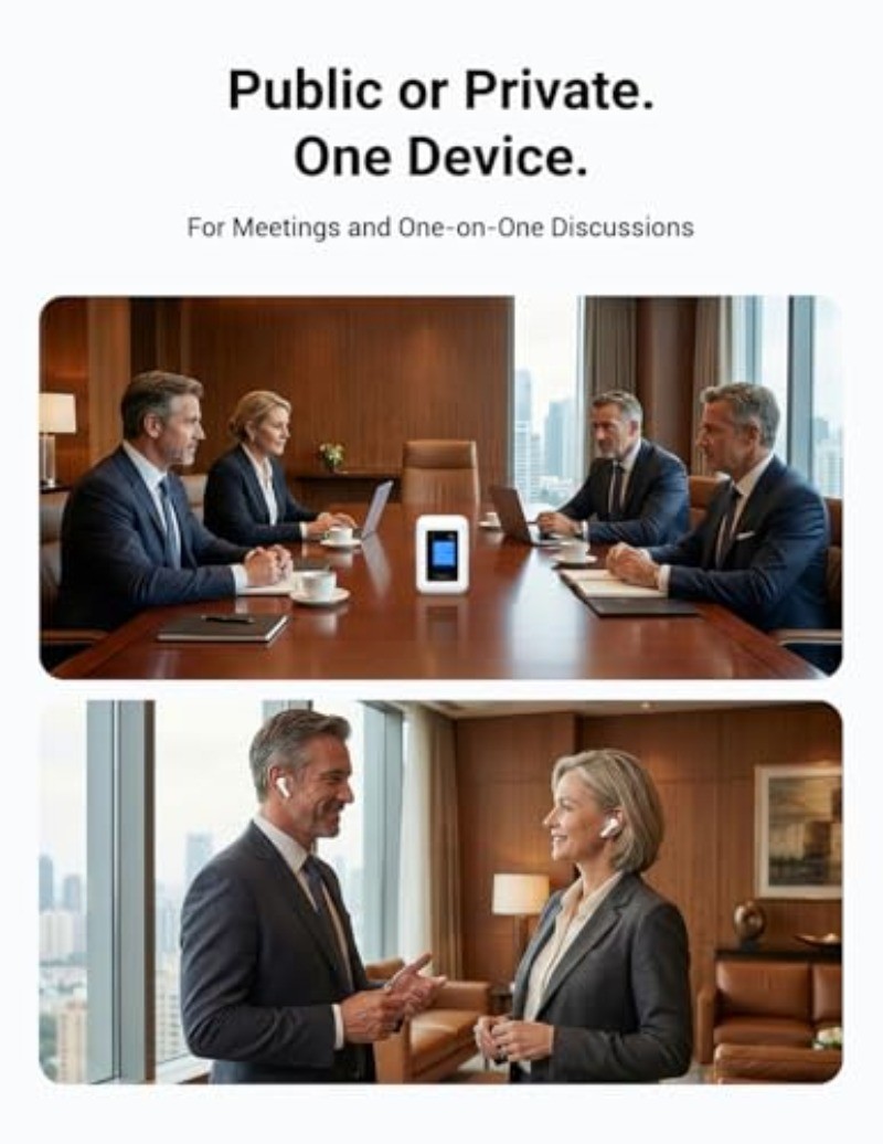 ANFIER A8 AI Translation Earbuds Real Time with ChatGPT, Language Translator Dev