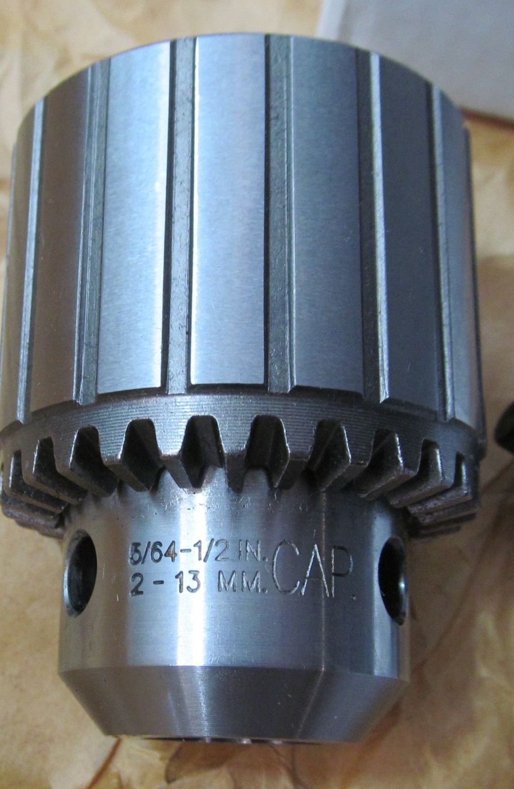 JACOBS JCM6287 33BA THREADED DRILL CHUCK 5/64-1/2 CAPACITY 1/2-20 MOUNT WITH KEY