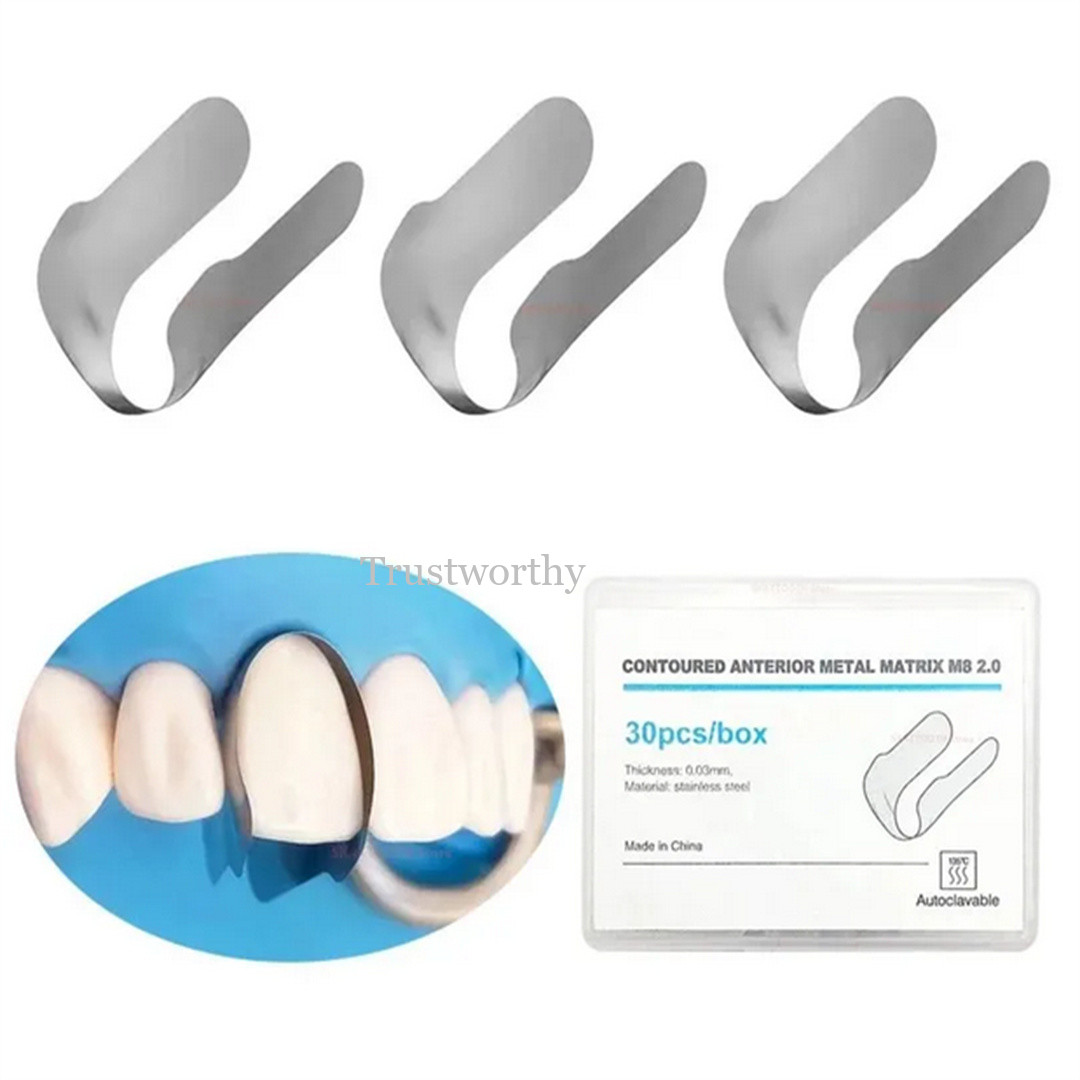 Dental Anterior Twin Matrices Cervical Matrix Blue Strip Fits TOR VM Minideep