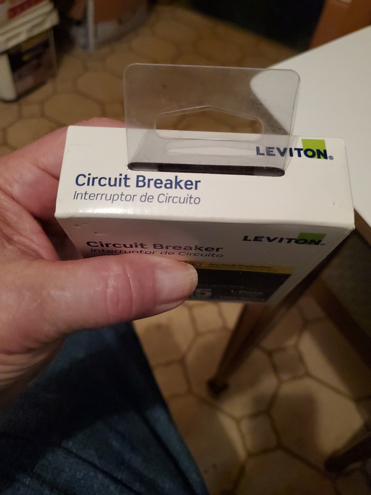 Leviton LB115-AFR 15A 1-Pole AFCI Arc Fault Branch Circuit Breaker New In Boc