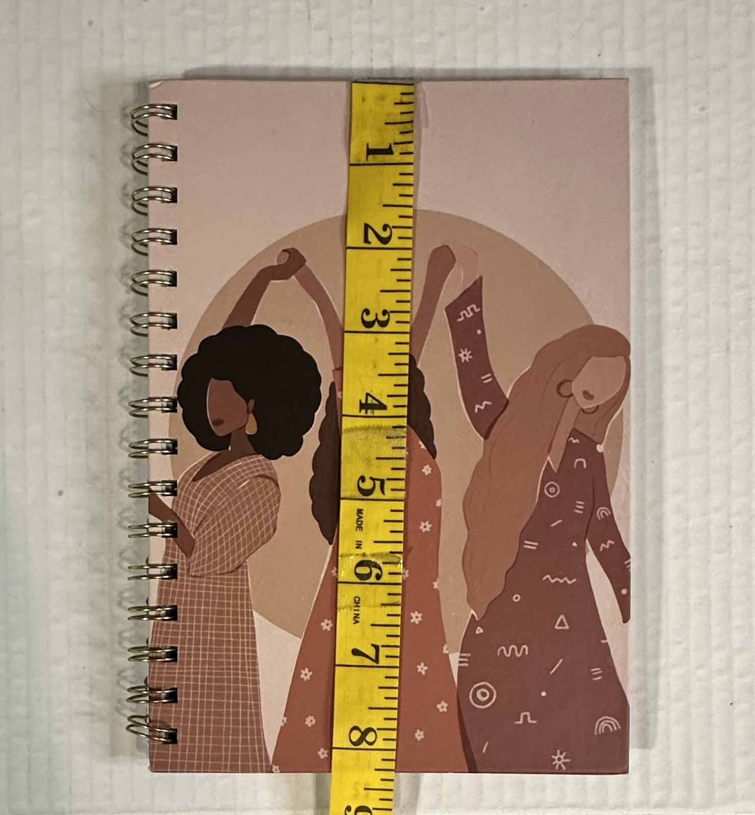 Jones Studio Pink Women’s Spiral Notebook Heritage Sisters Friends Females 8×6