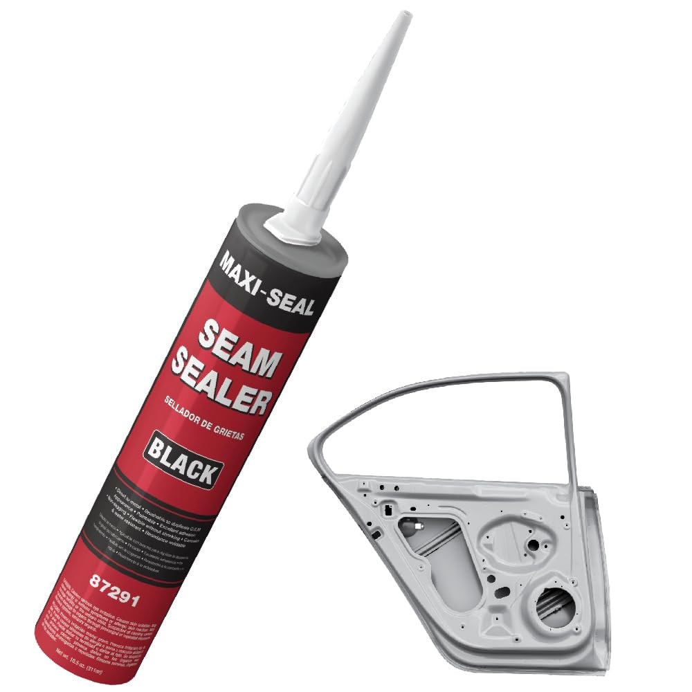 LAUCO Maxi -Seal Polyurethane Seam Sealer Automotive – Black, 10.5oz Tube