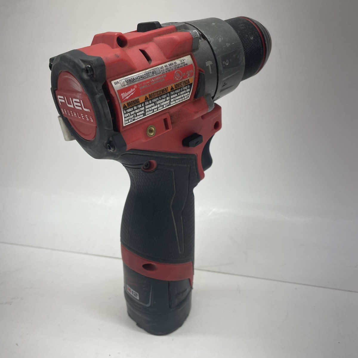 MILWAUKEE TOOLS 3404-20 M12 FUEL HAMMER DRILL DRIVER W BATTERY (CMP125034)