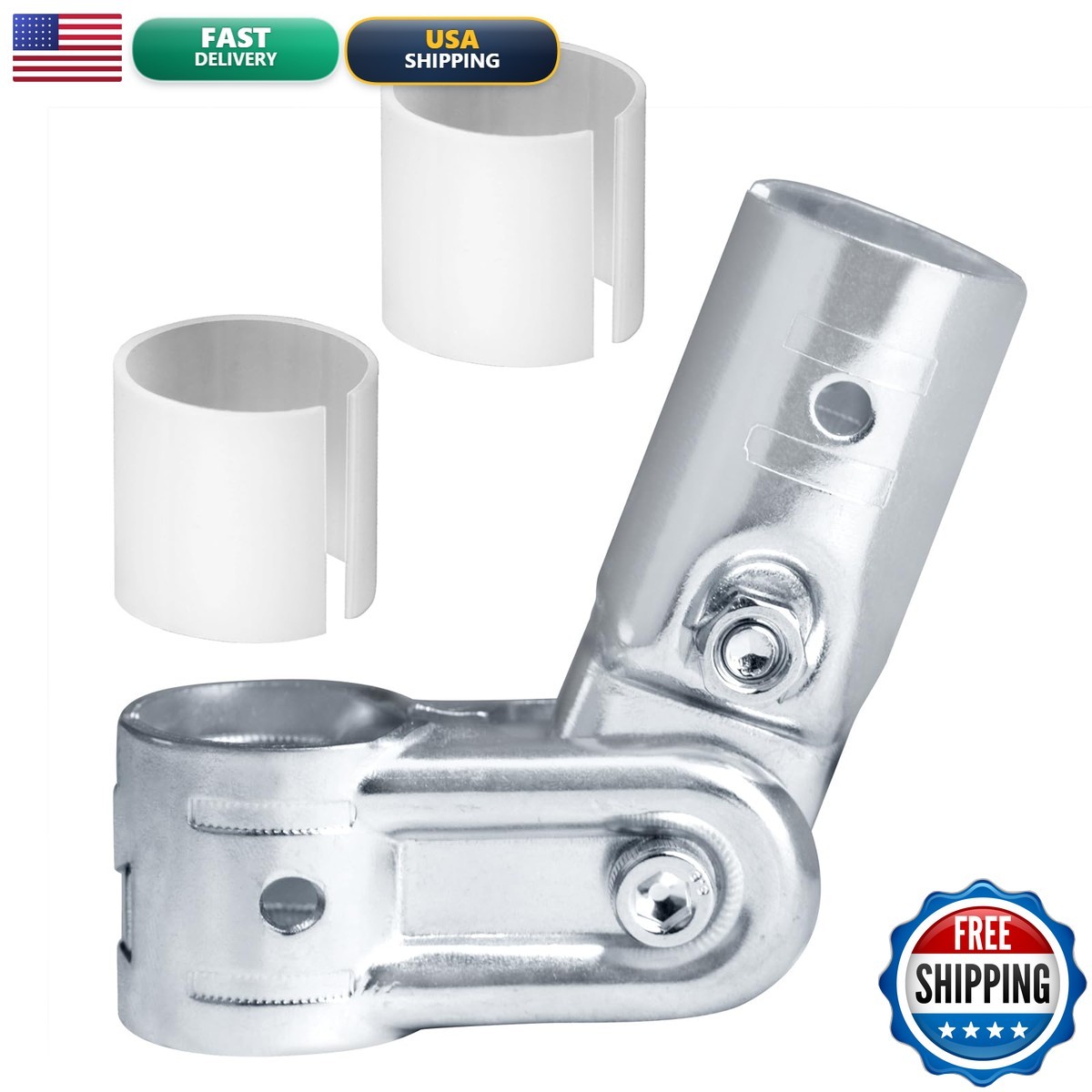 Eoere 10 Sets Adjustable Pivot Angle Pipe Fittings Connector Fits 3/4 Emt
