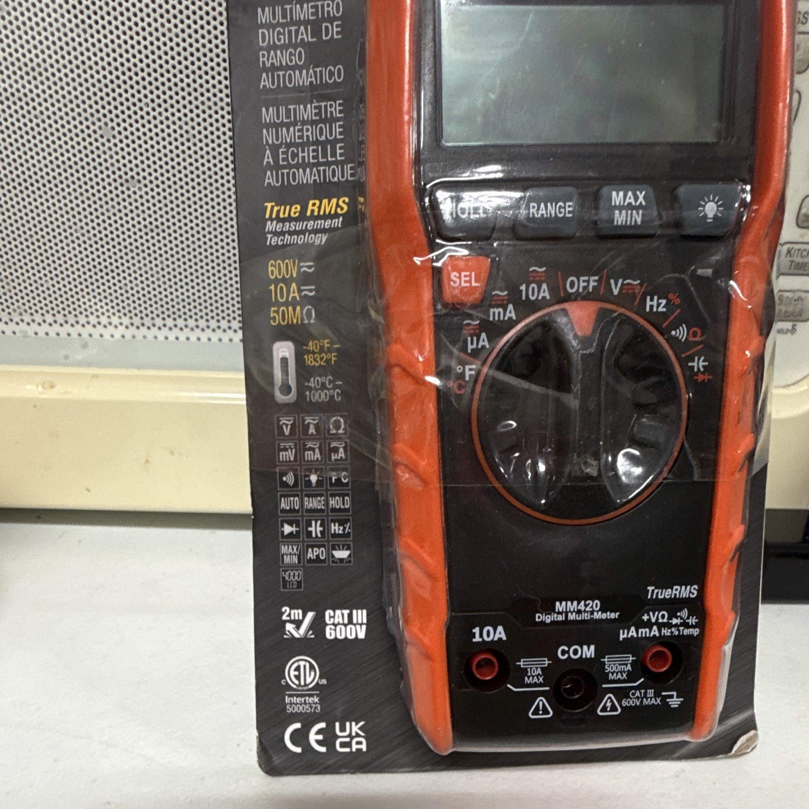 Klein Tools MM420 True RMS Auto-Ranging Multimeter CAT III 600V 10A 4000