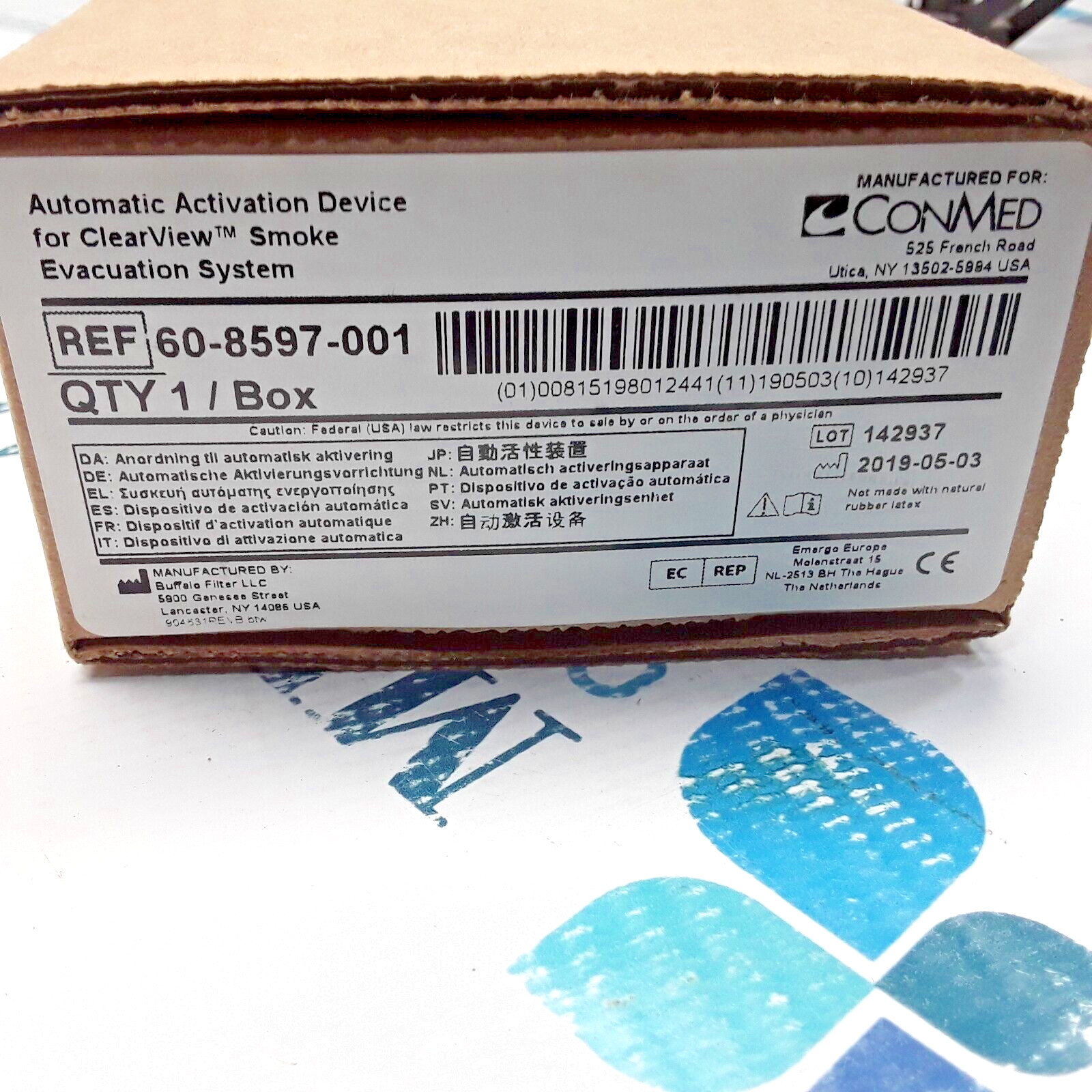 60-8585-120 – CONMED – CLEARVIEW SMOKE EVACUATION UNIT 100V-120V 50/60Hz – NEW