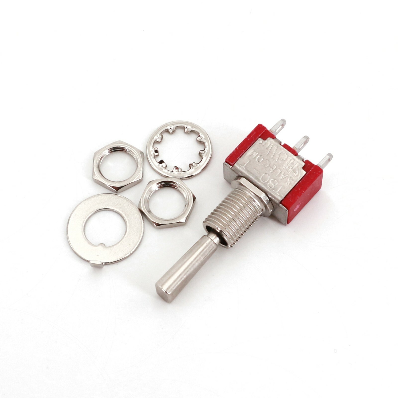 SH T80-T Series Flat Lever 3-Pin SPDT Mini Toggle Switch for Remote Control