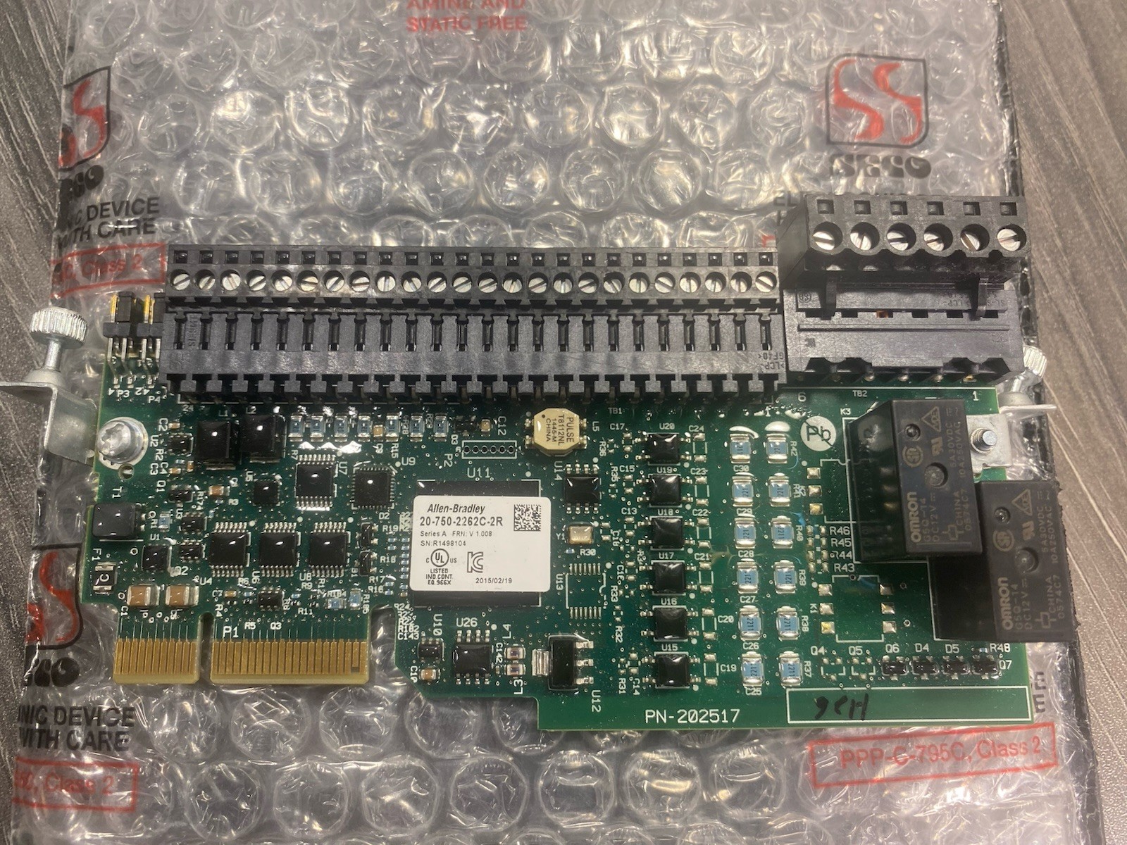 Allen Bradley 20-750-2262C-2R Series A PowerFlex 750 24V I/O Module – USA