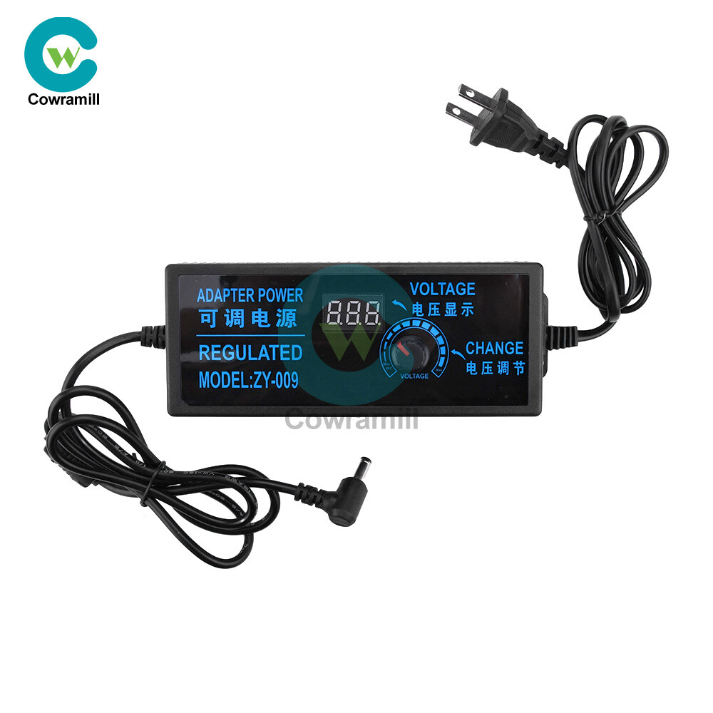 Adjustable AC-DC Power Supply Adapter Charger Variable Voltage 3V-24V Universal