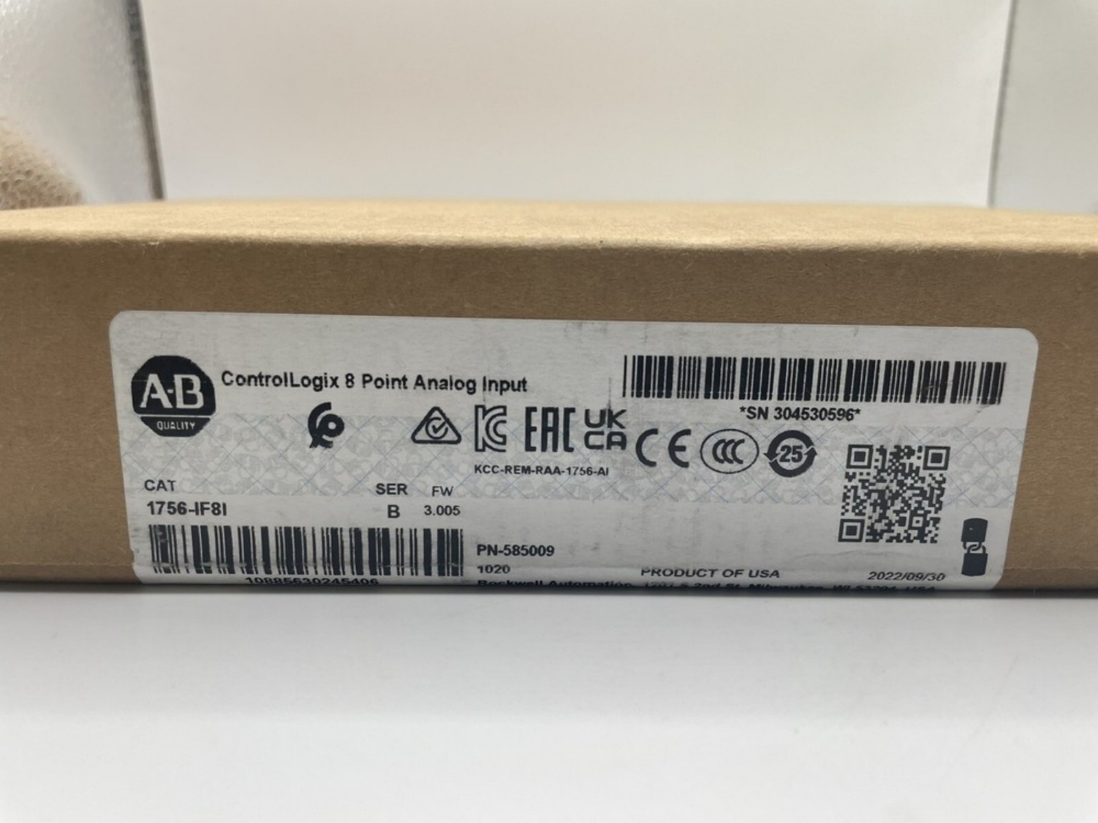 New Sealed AB 1756-IF8I/B ControlLogix 8 Point Analog Input 1756IF8I serB US 1PC
