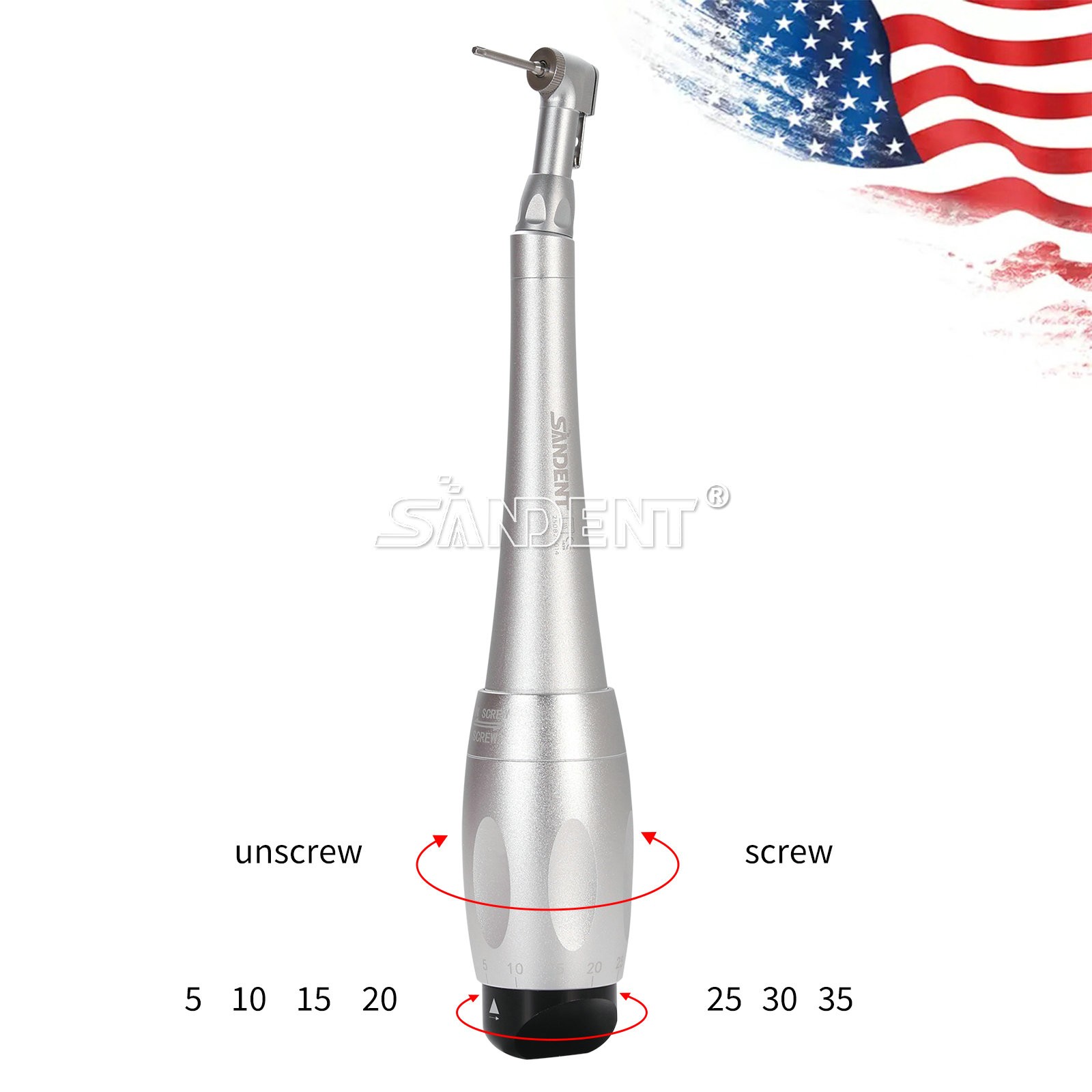 NSK Style Dental LED E-generator High Speed Handpiece 6*Bulb Fiber Optic 4 Holes