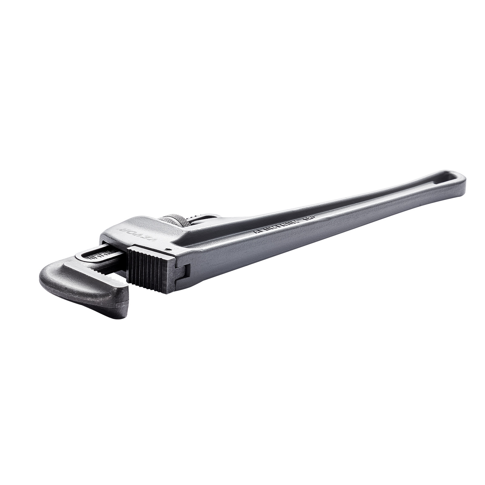 VEVOR 3PCS Aluminum Straight Pipe Wrench Set 10/14/18 in Plumbing Wrench CRV Jaw