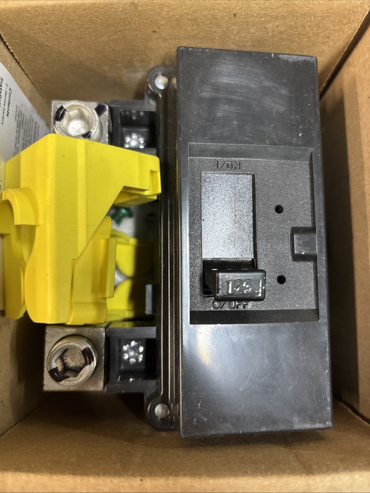 SQUARE D QOM2125VH 125 AMP 120/240 V Main Circuit Breaker