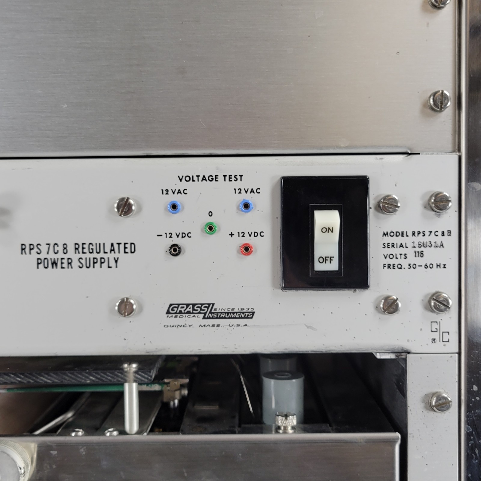 Tested Vintage Grass 79F Polygraph 4-Channel w/RPS 7C8 Regulator And 79W8G Chart