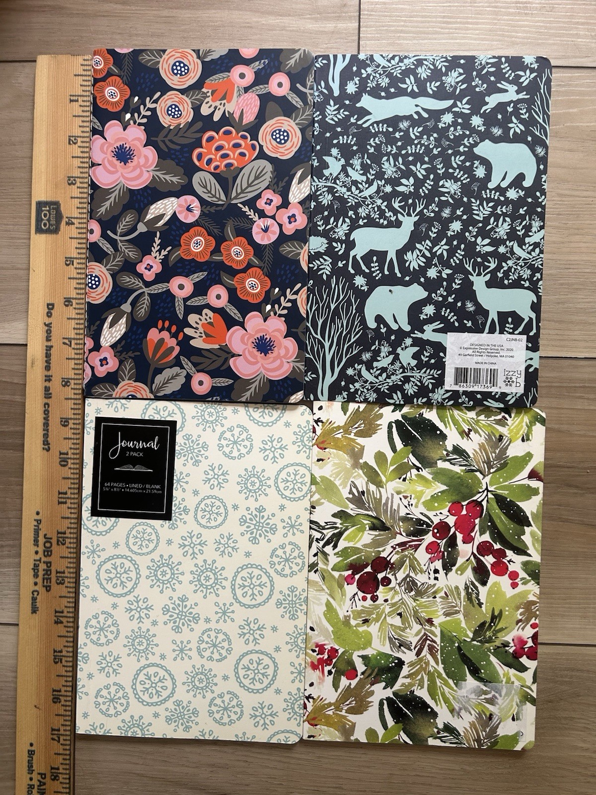 Journals:2 Lined 2 Blank 5.25×8.5inches— 60+pages