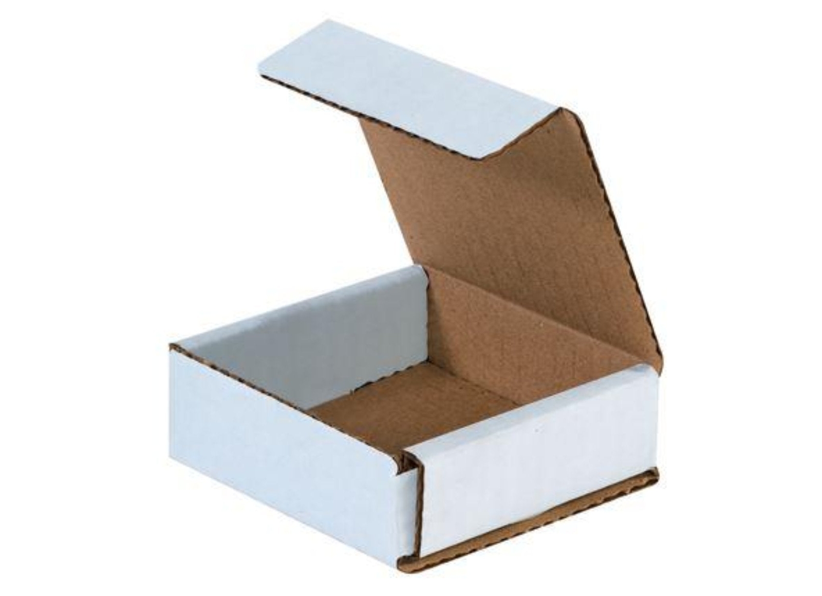 Pick Quantity! 1-700 3x3x1 White Small Folding Mailing Corrugated Box Light