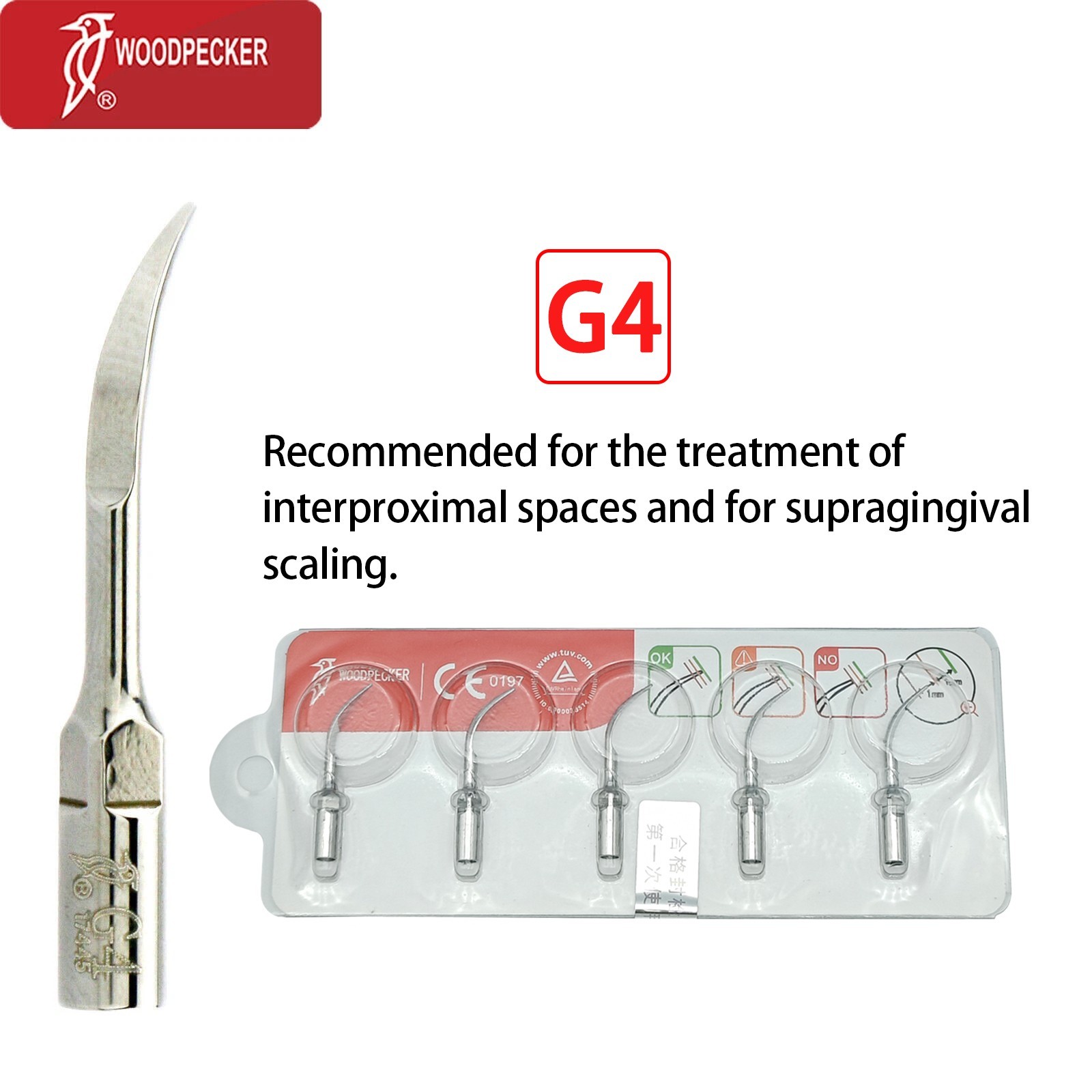 Woodpecker Ultrasonic Piezo Scaler Handpiece HW-5L LED HW-3H Tips for Clinic