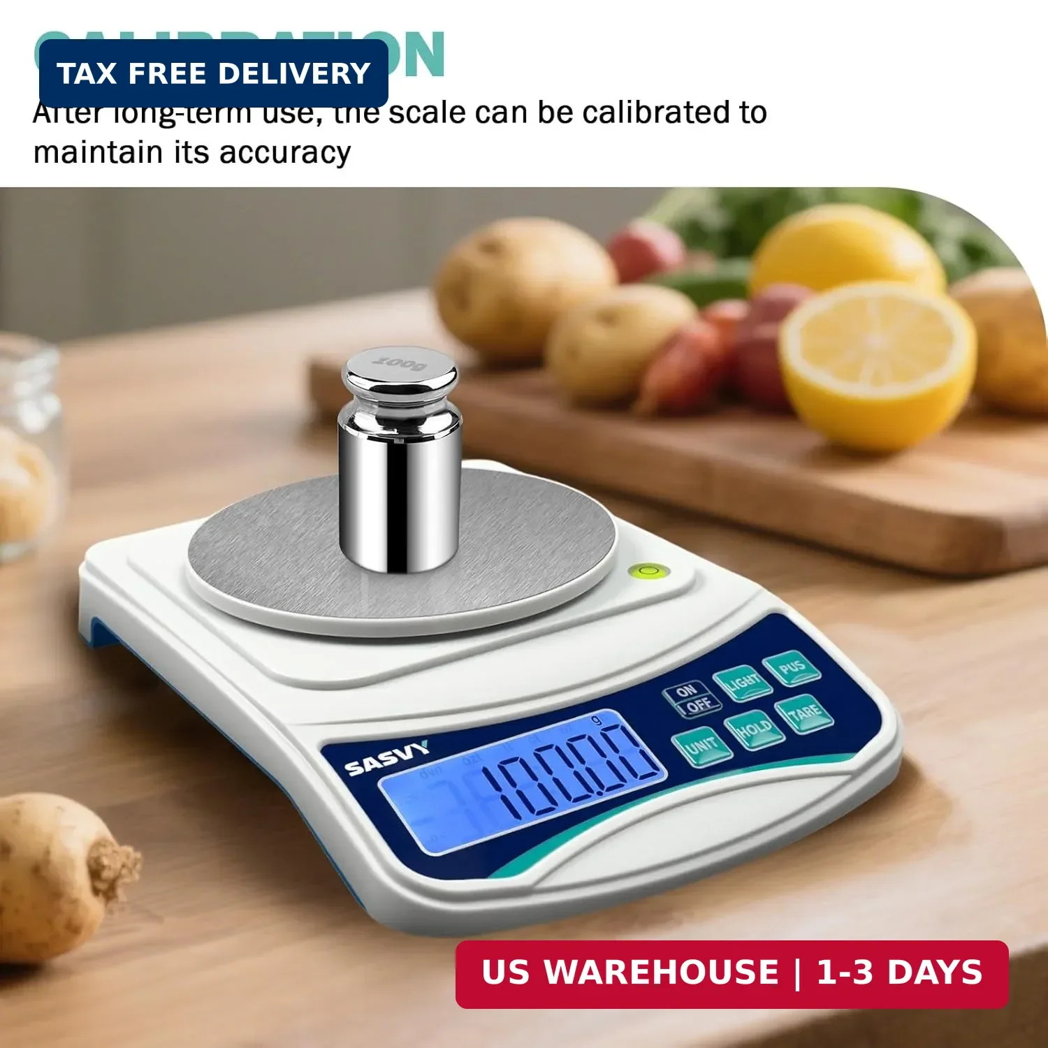 Digital Lab Scale 1000g x 0.01g oz/g/ct/DWT/tl/gn/ozt Precision Electronic Scien