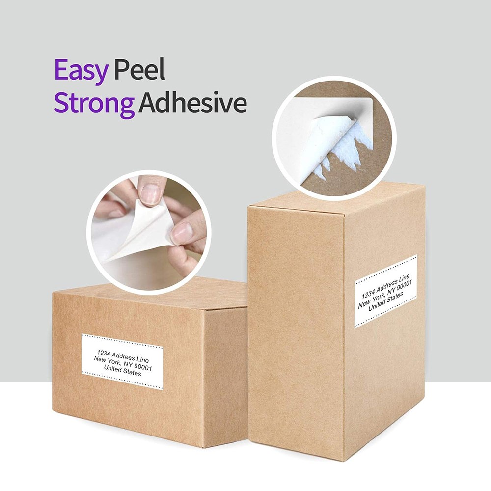 4″ x 2″ Direct Thermal White Adhesive Labels 1″ Core For Zebra Rollo Printer US