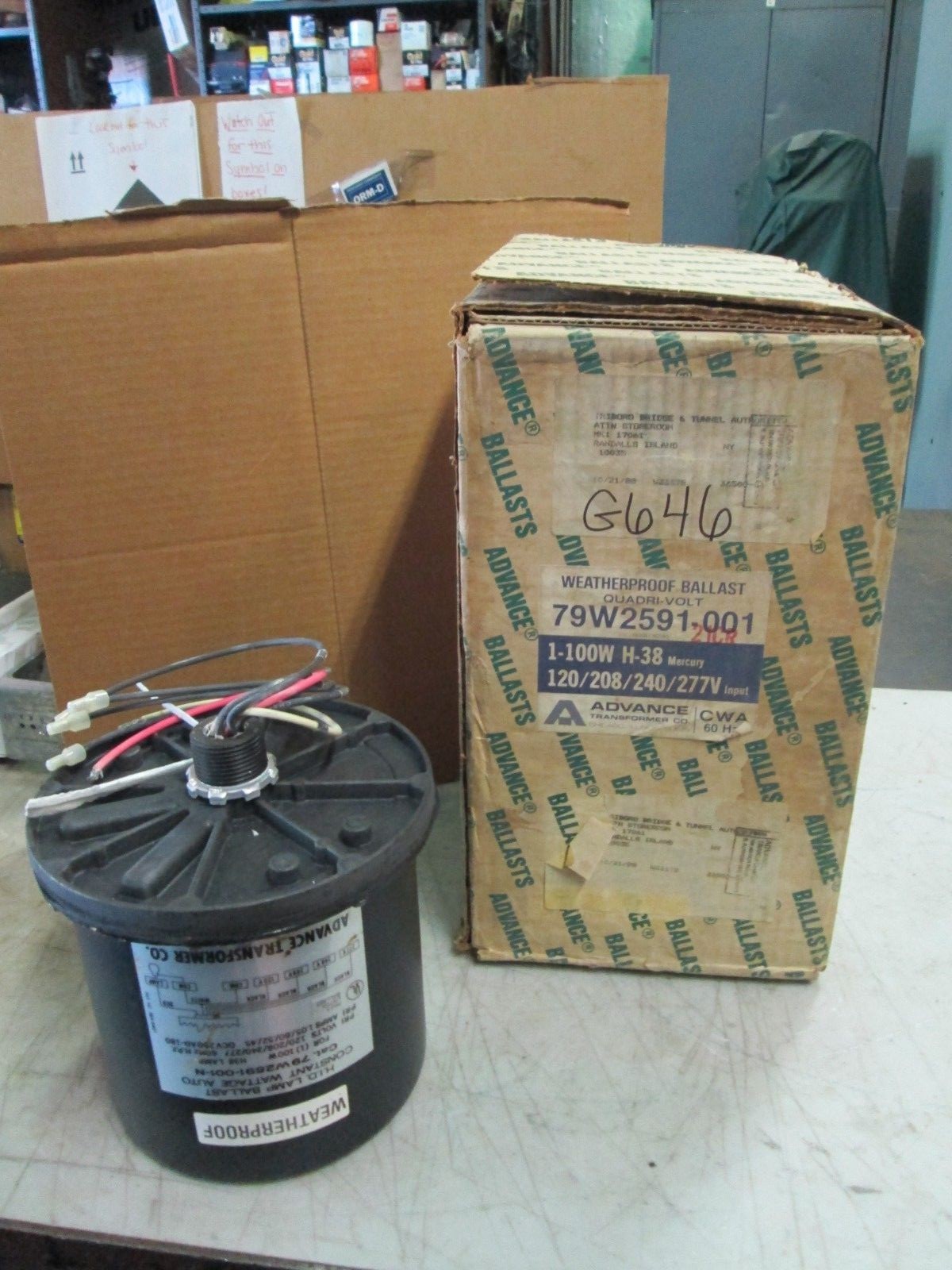 Advance Weatherproof Ballast Quadri-Volt 79W2591-001 1-100W H-38 Mercury (NIB)