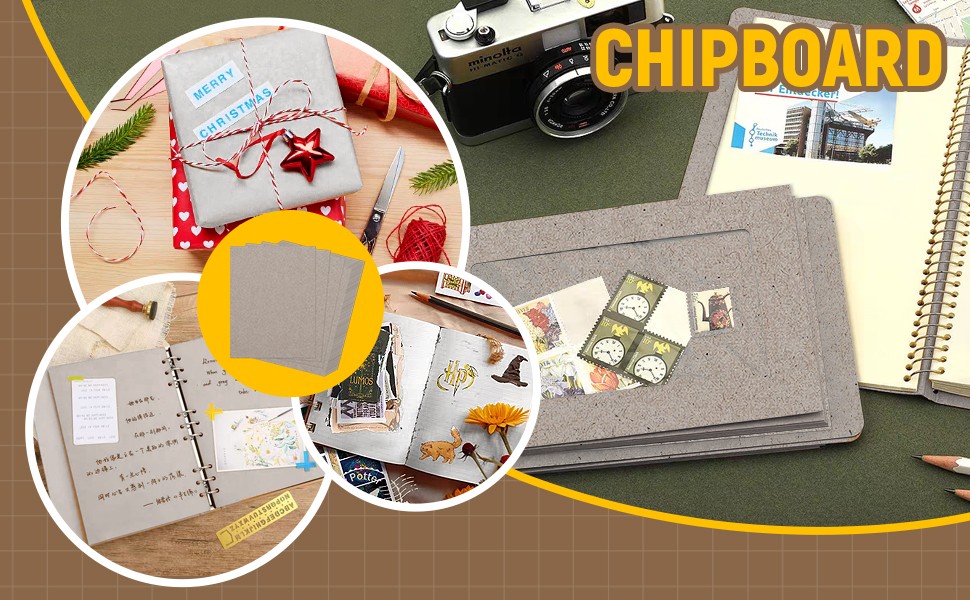 20 Pcs Book Board, Binder Board, Cover Board, Heavy Duty Chipboard for Book