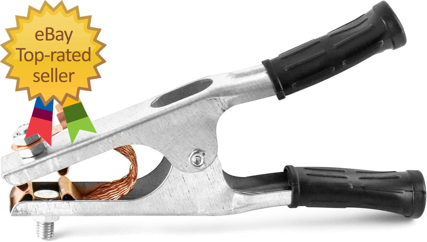 Welding Ground Clamp, 2 Pack 500Aelectroplated Ground Clamp Copper Welding Earth