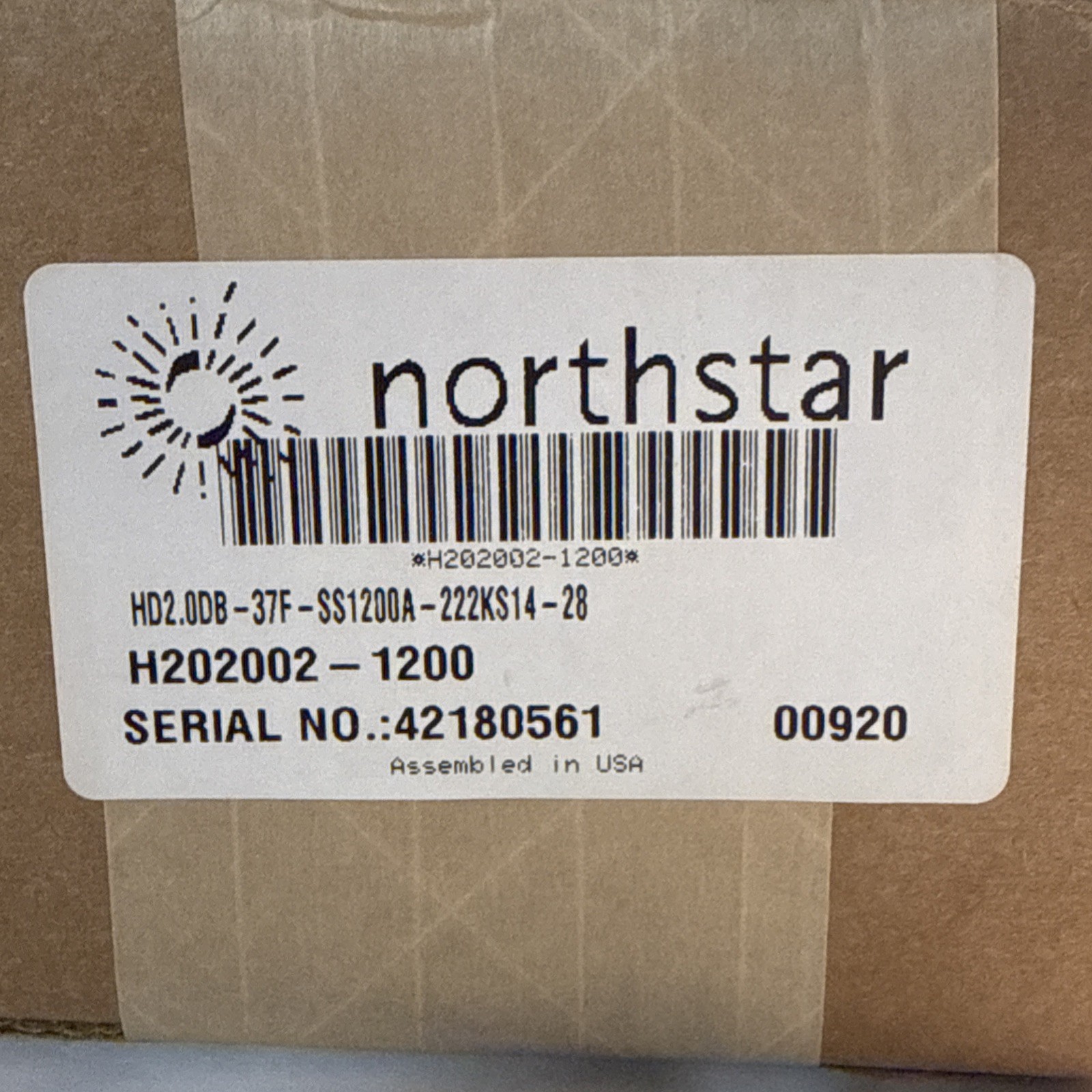 Rotary tach, Northstar H202002-1200 by Dynapar, NEMA 4 and 13, 3/8 shaft