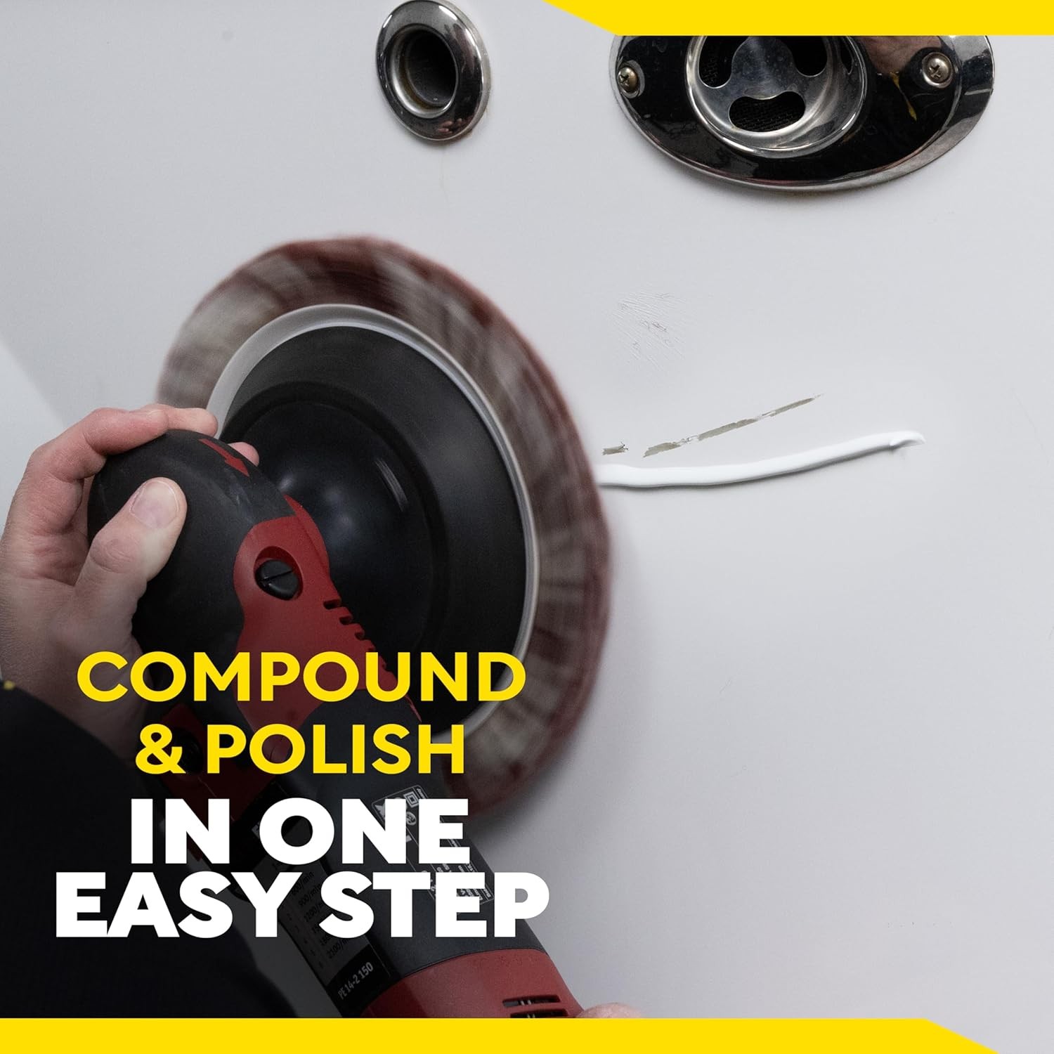 Meguiar’s M6732 Marine/RV One Step Compound, Remove Oxidation, Stains,…
