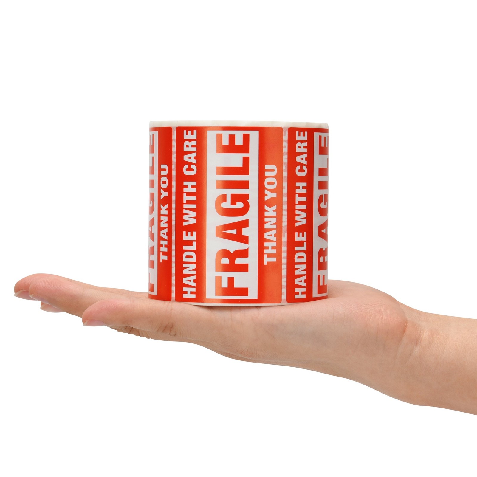 2000 Fragile Stickers 2×3 Handle with Care Thank You Warning Label 500 / Roll
