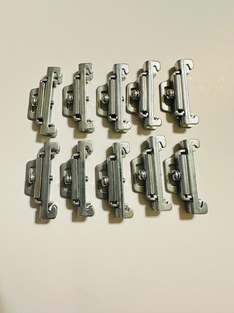 DIN Rail Mount Terminal Blocks End Stopper Screw Type Clamp Lot of 10