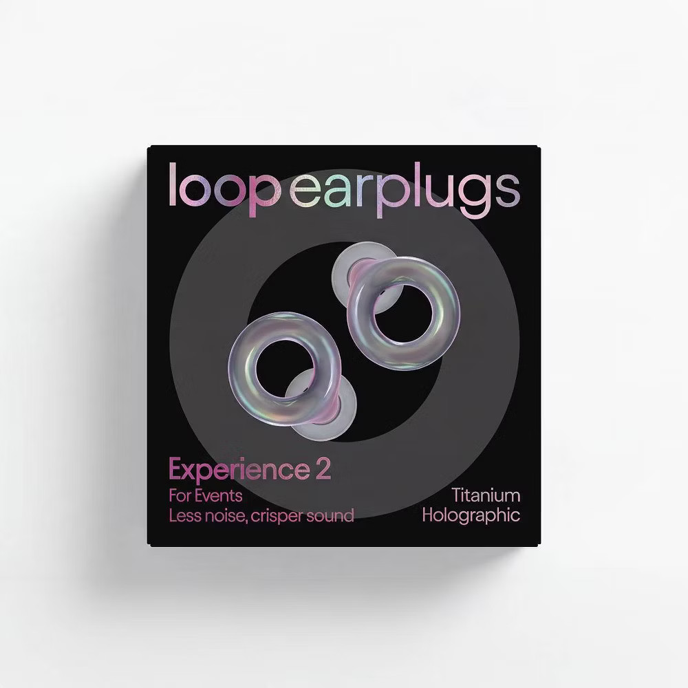 Loop Experience 2 Earplugs for Live Events Concerts Festivals and Night Outs