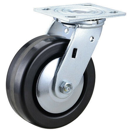 Zoro Select 1Ulp9 Swivel Plate Caster,Phenolic,6 In.,1200 Lb,B