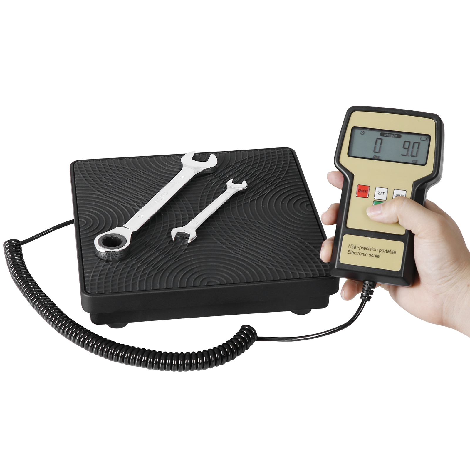 Electronic Digital Refrigerant Charging Weight Scale with Case for HVAC 220LB