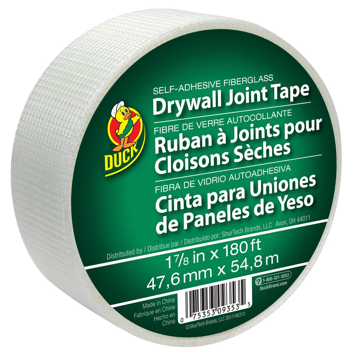 Brand 1.88-Inch by 180 Feet Single Roll Self-Adhesive Fiberglass Drywall Joint T