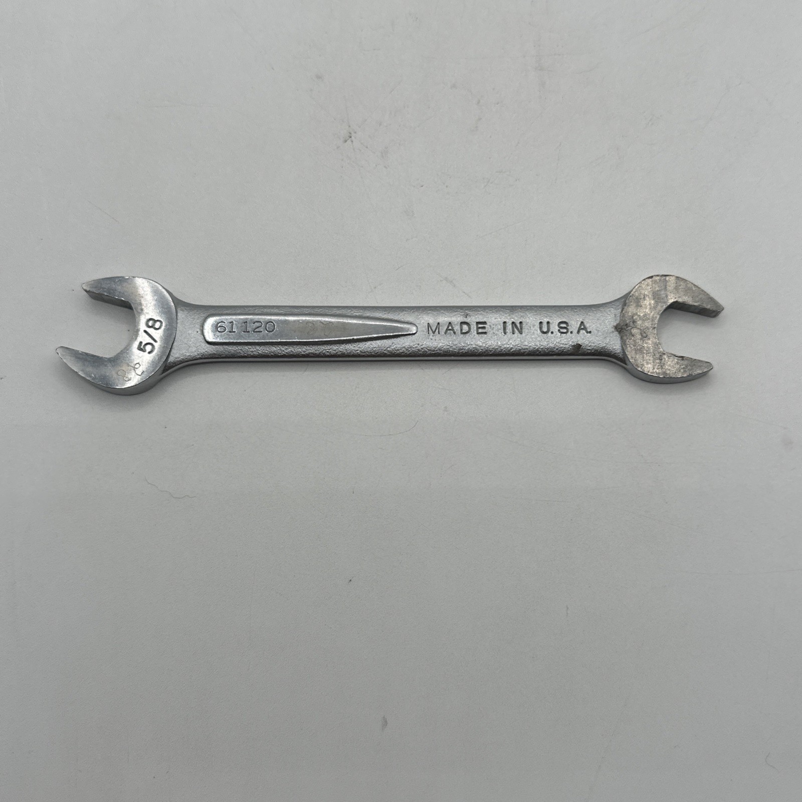 EASCO 61 120 5/8″ x 9/16″ SAE Double Open End Wrench Made in USA