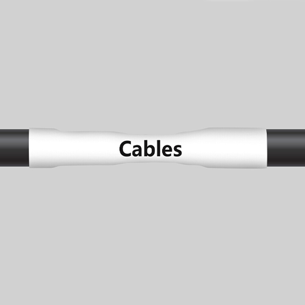 6-24mm Heat Shrink Tube Cable Label Tape For DYMO Rhino Black on White/yellow