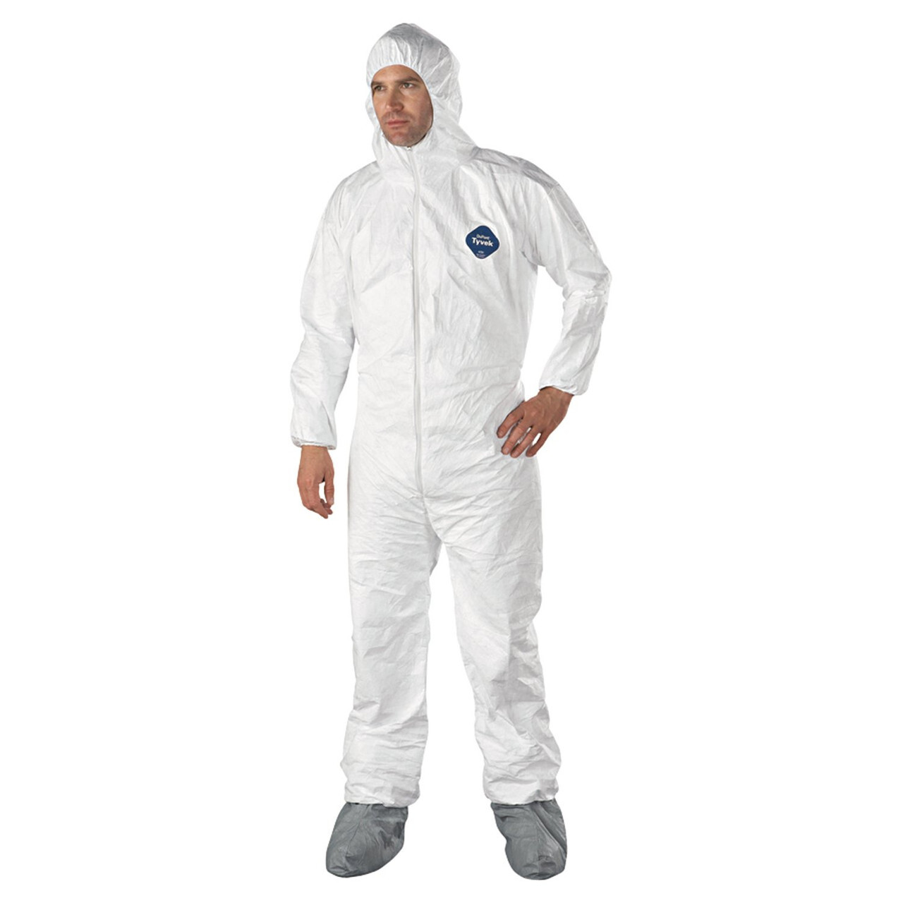 Dupont Disposable Tyvek Protective Coverall Clean Paint Bunny Suit Hood & Boots