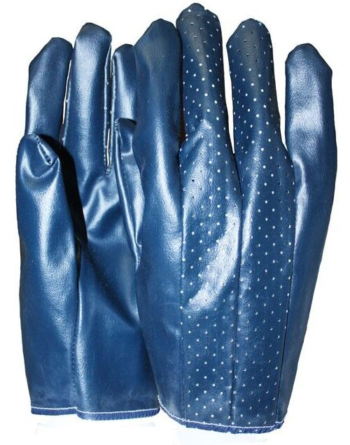 12 PAIR Nitrile Coated Protective Landscaping Gardening Grip Work Gloves LARGE