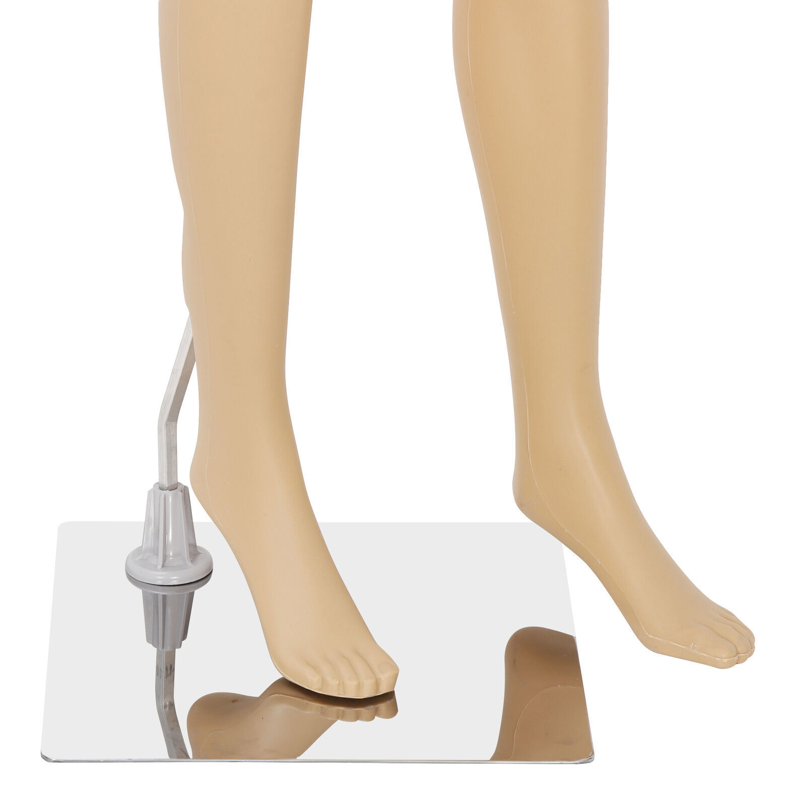 Mannequin Full Body Female Dress Form Realistic Display Head Turn Model w/ Base