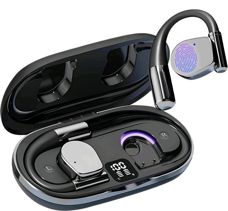 Open Ear Headphones Wireless Bluetooth, AI Translation Earbuds Real Time
