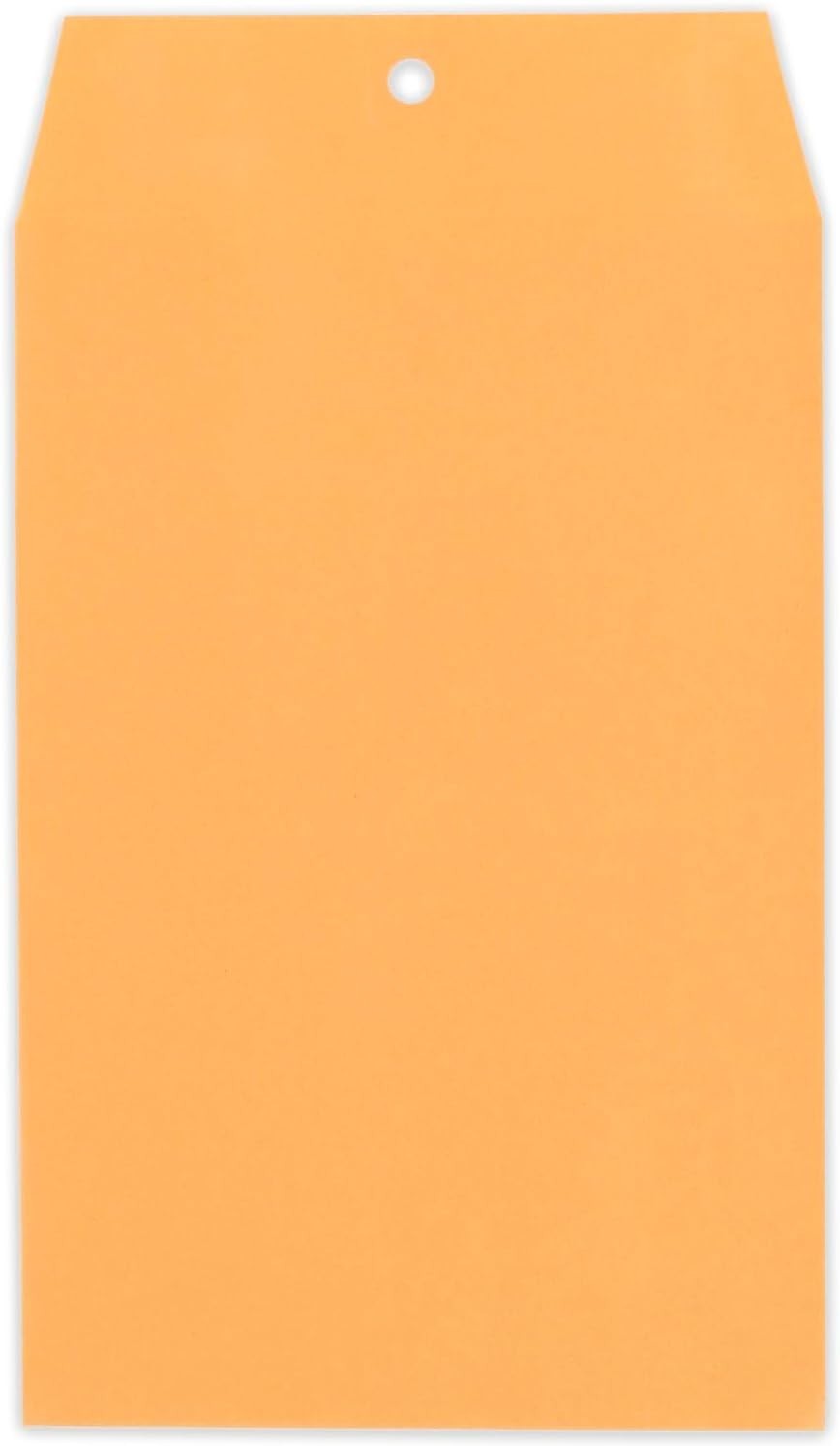 25 Count 6″ x 9″ Clasp Closure Brown Kraft Envelopes – Secure Mailing Solutions