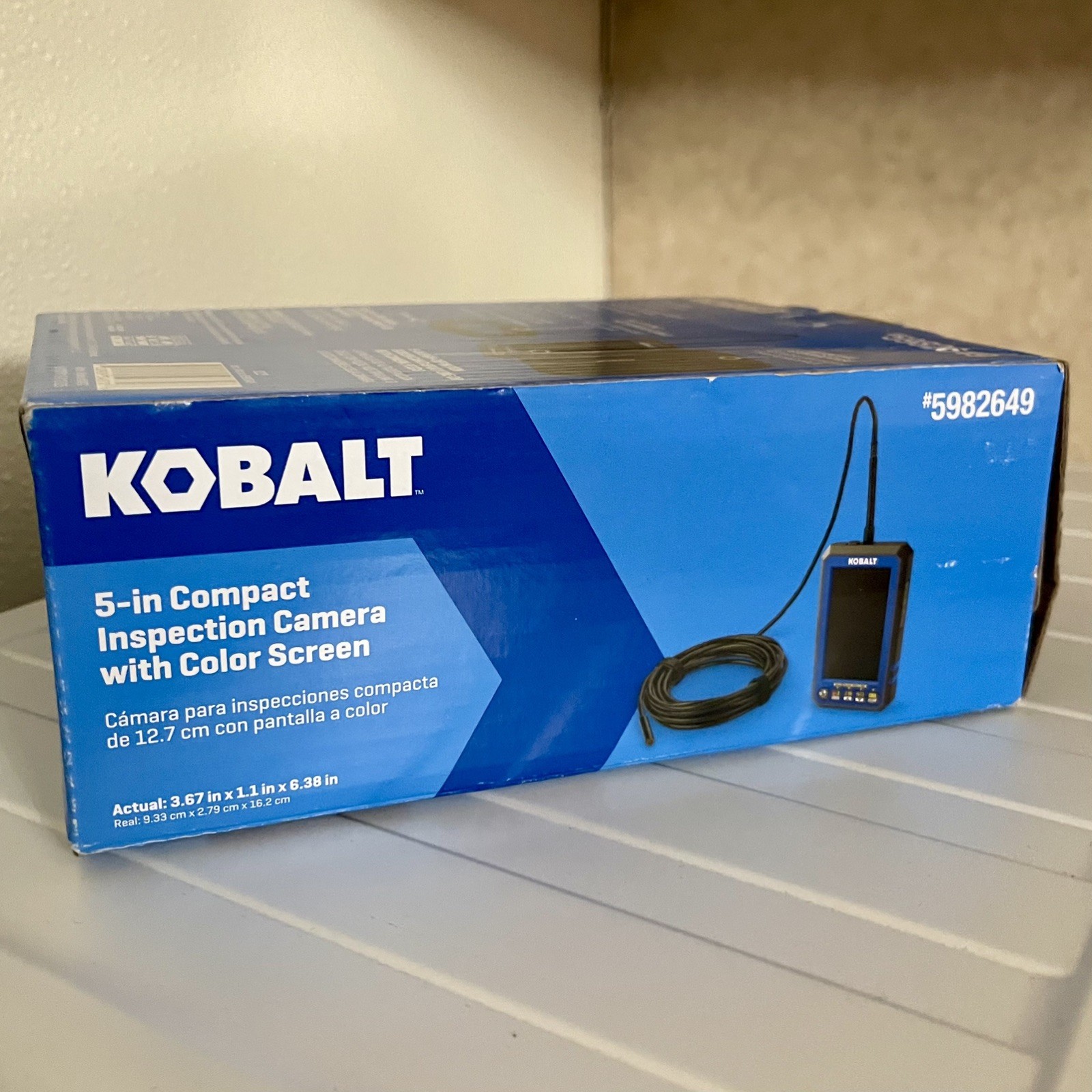 Kobalt 5″ Compact Inspection Camera w/ Color Screen New Open Box